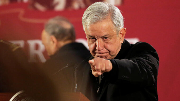 El presidente de México, Andrés Manuel López Obrador, en rueda de prensa matinal del 26 de diciembre