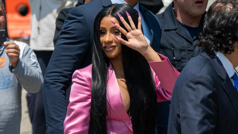 Cardi B Arrives At Court For First Day Of Trial Addressing Misdemeanor Assault Charge