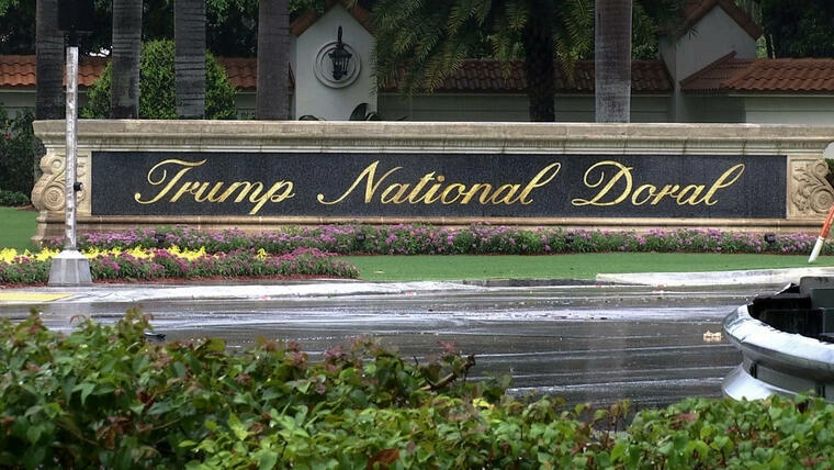 Imagen de archivo del resort Trump National Doral, propiedad del presidente, Donald Trump. 