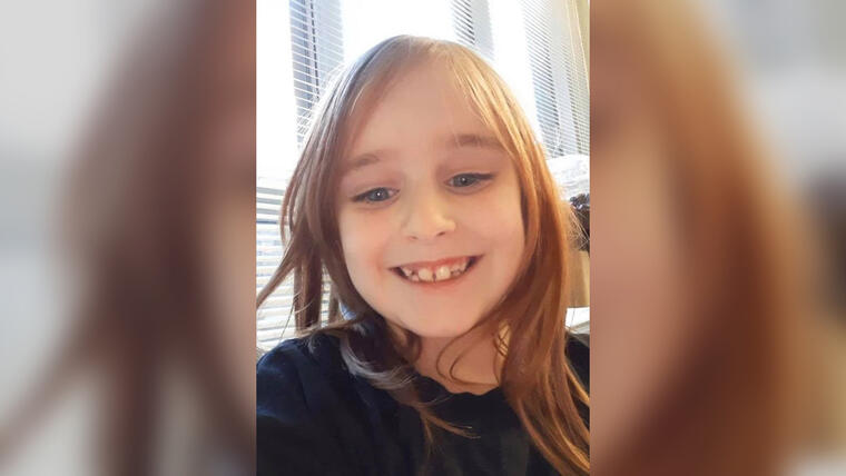 Faye Marie Swetlik, de 6 años, desaparecida este lunes.