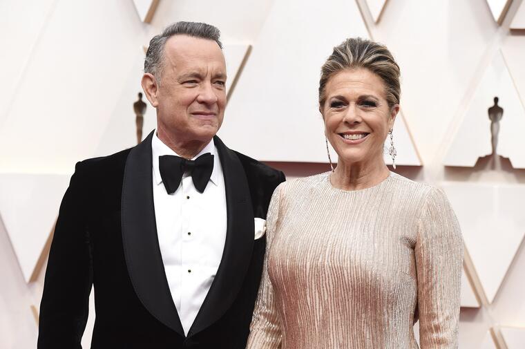 El actor Tom Hanks y su esposa Rita Wilson