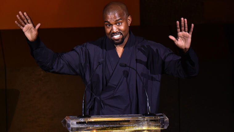 Kanye West en los Fashion Awards de 2015