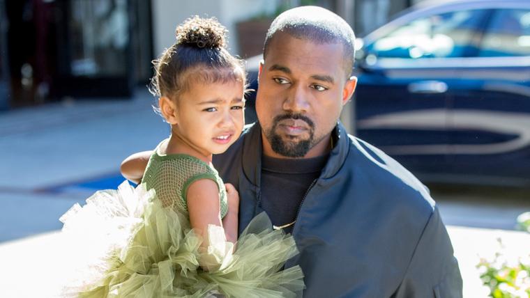 Kanye West con North West