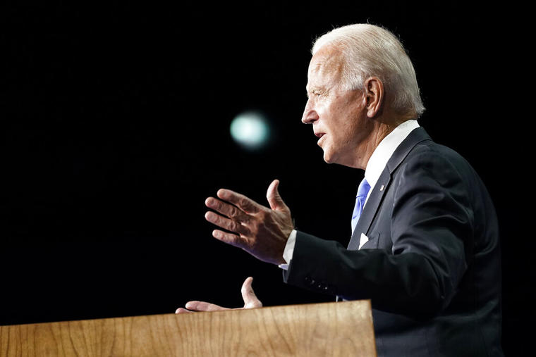Joe Biden, candidato demócrata a la presidencia, el 20 de agosto de 2020.