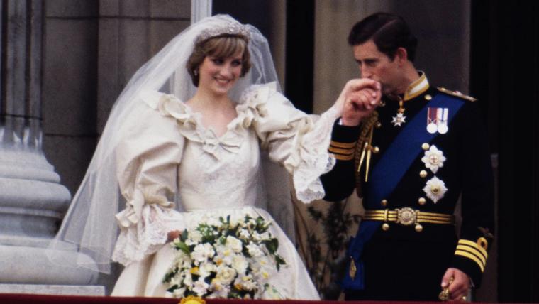 La princesa Diana en el día de su boda con el príncipe Charles