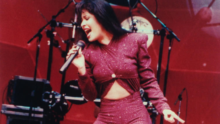 La Reina del tex-mex, Selena Quintanilla, en un concierto de febrero de 1995.