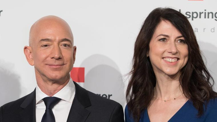 Mackenzie Scott y Jeff Bezos Alemania 2018