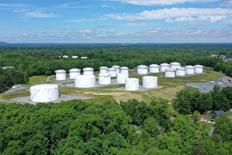 Centro de contenedores de Colonial Pipeline en Charlotte, Carolina del Norte