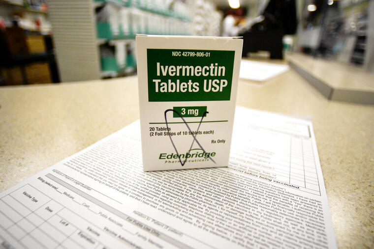 Una caja de ivermectina en una farmacia en Georgia, jueves 9 de septiembre de 2021. Foto AP | Mike Stewart