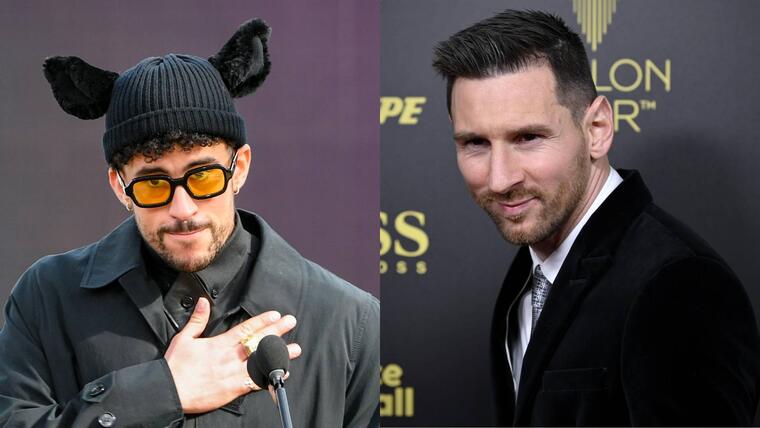 Bad Bunny y Lionel Messi