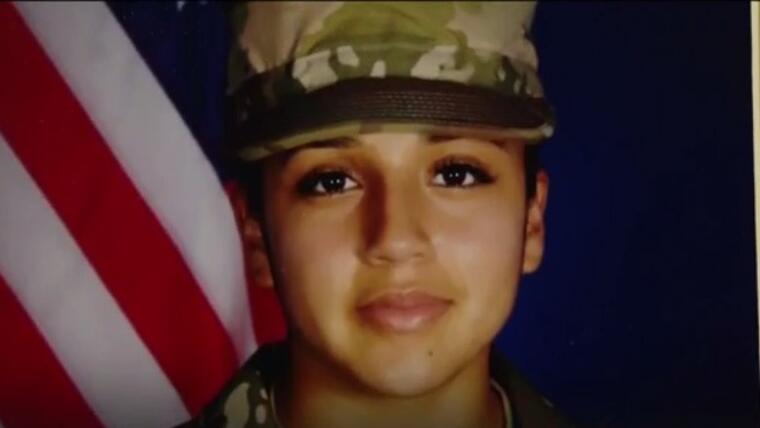 Retrato de la soldado latina Vanessa Guillén desaparecida de la base Fort Hood