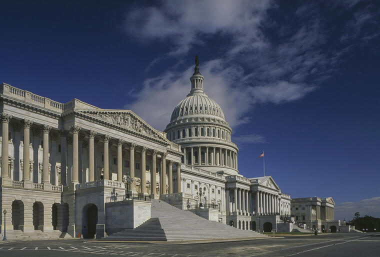 El edificio del Capitolio, sede del Congreso de Estados Unidos en Washington D.C.