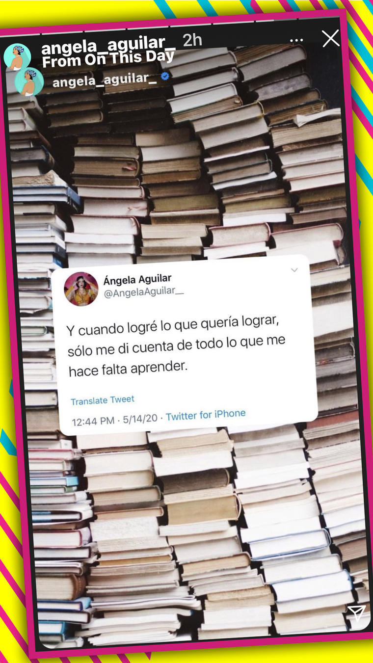 Mensaje Ángela Aguilar 