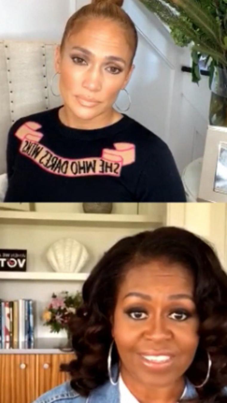 Jennifer Lopez y Michelle Obama