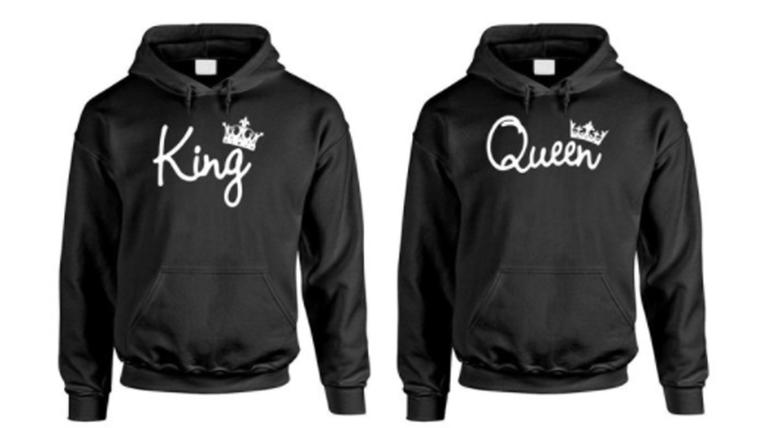 KING and QUEEN - Couples TWO Hoodie COMBO