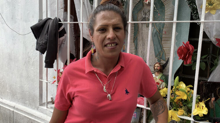 Kenya Cuevas Real, activista de la comunidad trans en México, el 27 de junio de 2020.