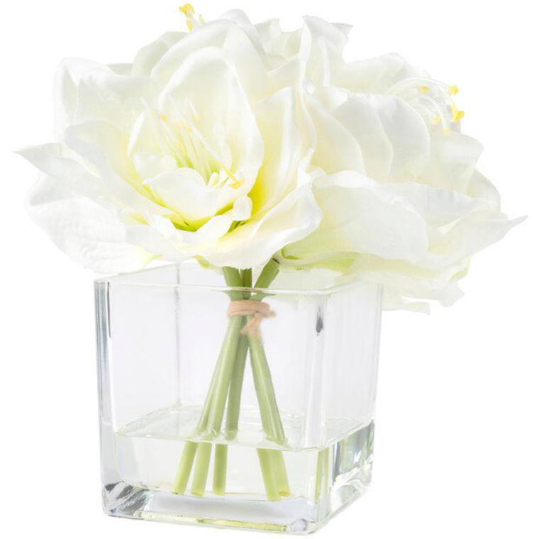 Lily Floral Cream Arrangement - Home Depot