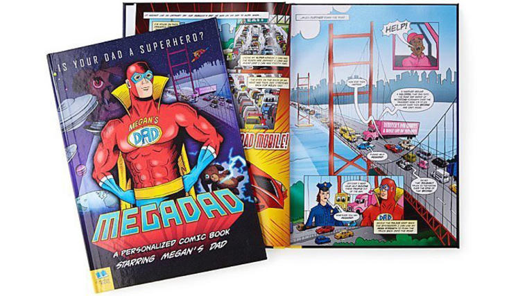 Mega Dad Personalized Comic Book - Uncommon Goods