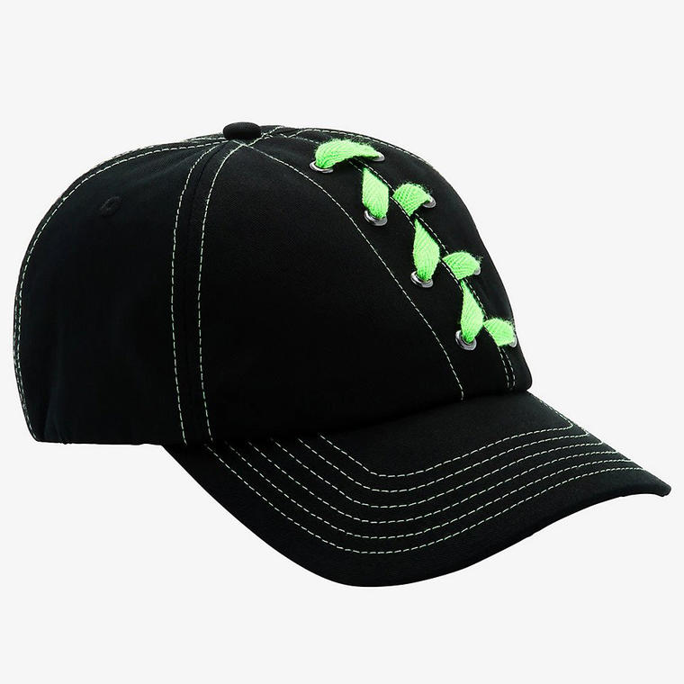 Neon Green Lace-Up Dad Cap - Hot Topic
