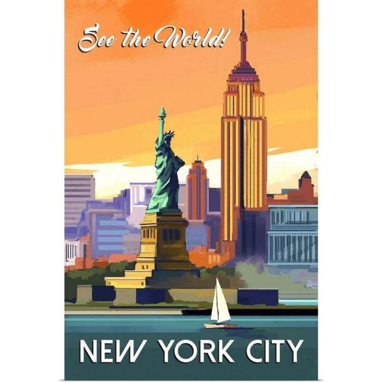 NYC Poster Print - Includes Hardware - 32 x 48 - Overstock