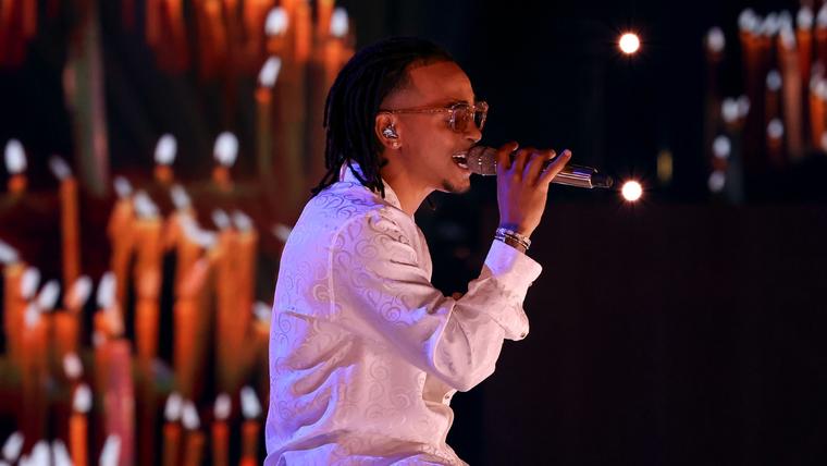 El cantante Ozuna en los Premios Billboard de la Música Latina 2020