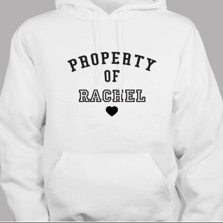 Personalized Property Of Hooded Sweatshirt