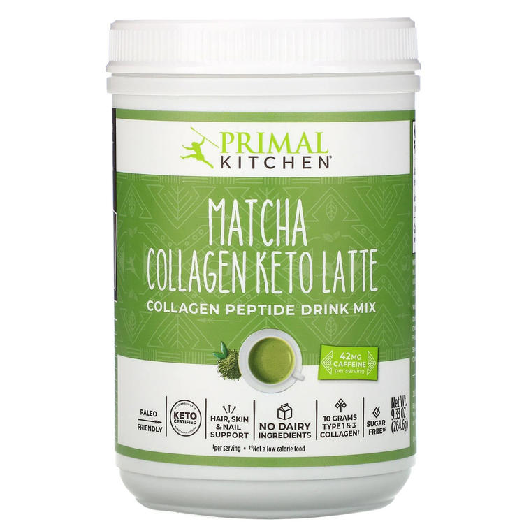 Primal Kitchen, Collagen Keto Latte, Matcha, 9.33 oz (264.6 g) - iHerb