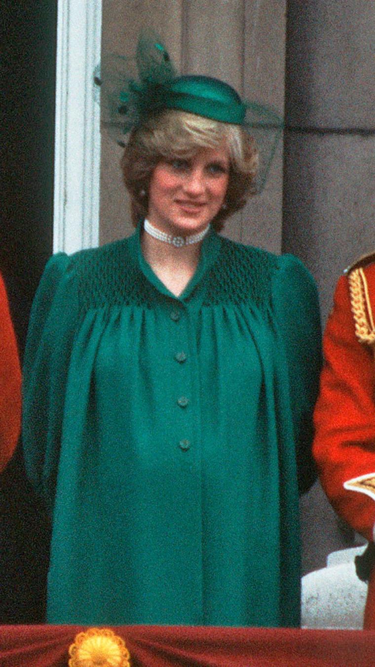 Princesa Diana, tras la ceremonia Trooping the Colour, junio 1982