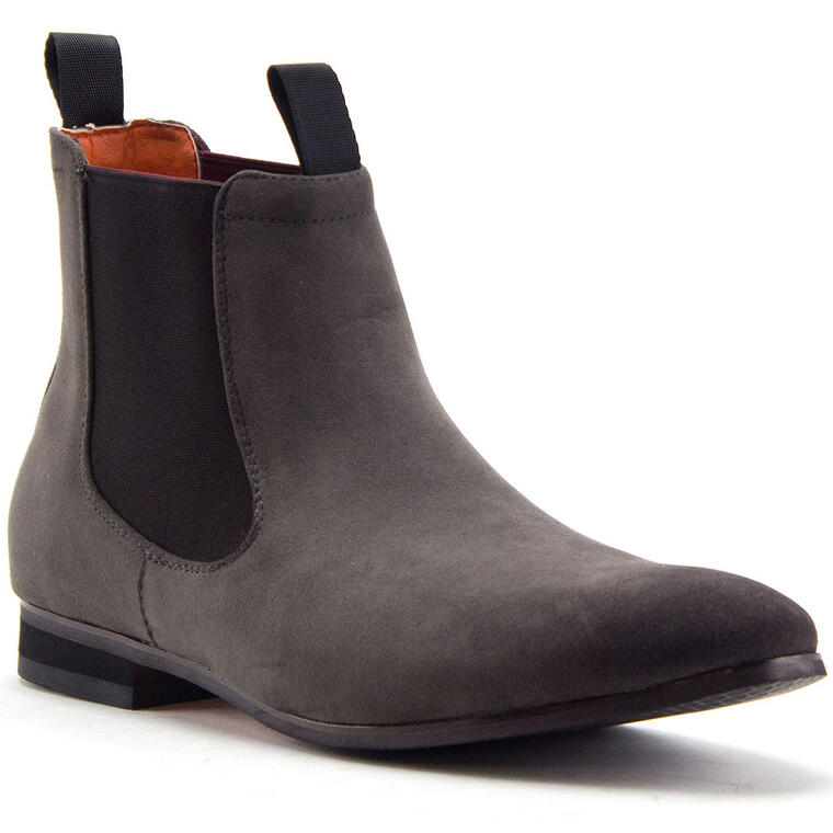 Pull-On Nubuck Ankle High Chelsea Dress Boots - Walmart