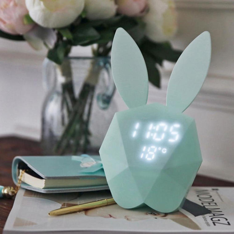 Rabbit Electronic Alarm Clock With Night Lights - Walmart