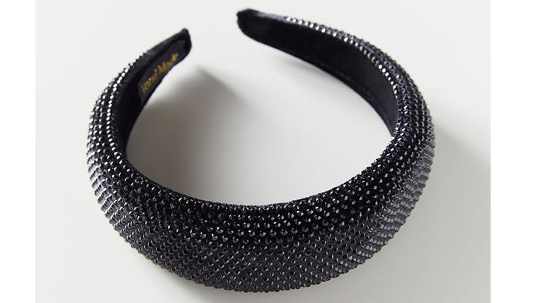 Rhinestone Padded Headband- Urban Outfitters