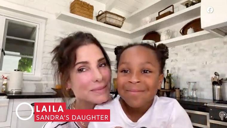 Sandra Bullock con su hija Laila