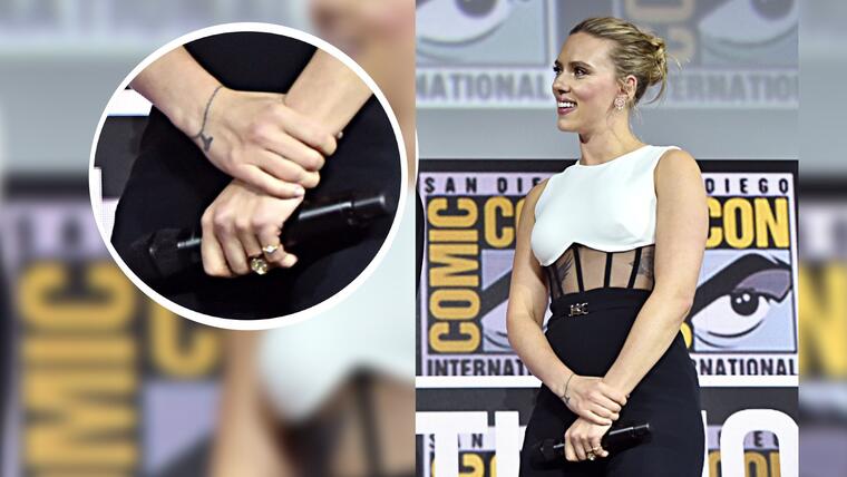 Scarlett Johansson of Marvel Studios' 'Black Widow' at the San Diego Comic-Con International 2019 