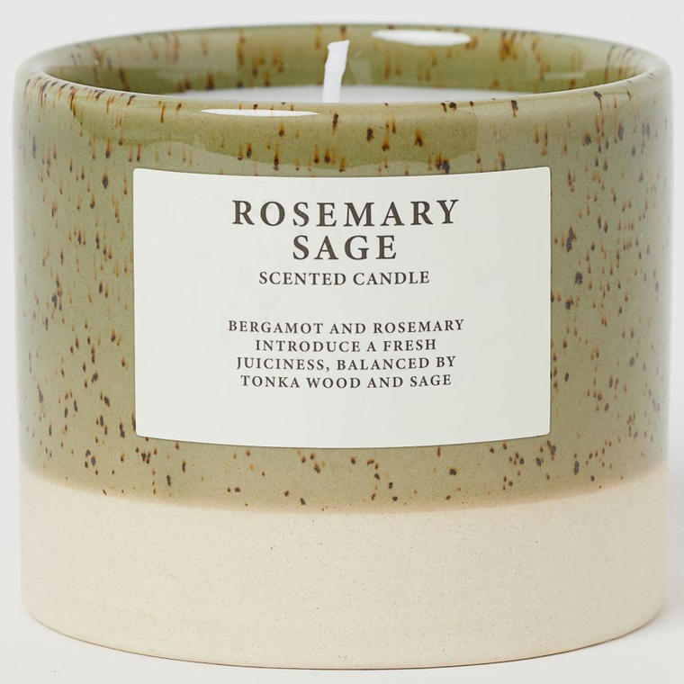 Scented Candle in Holder - H&M