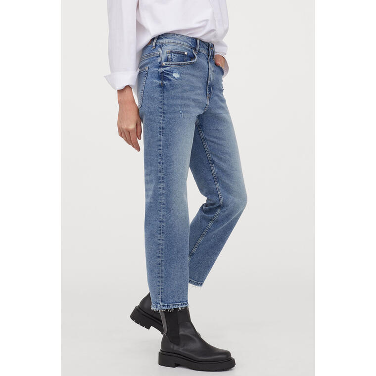 Straight High Ankle Jeans - H&M
