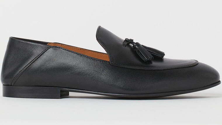 Tasseled Leather Loafers - H&M