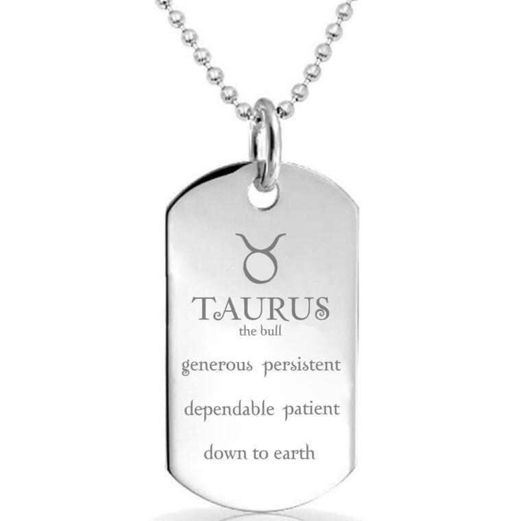 Taurus Zodiac sign symbol pendant - Walmart