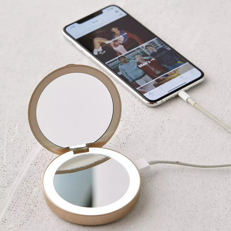 Tech Candy Glow Up Compact Mirror Power Bank - Urban Outfitters