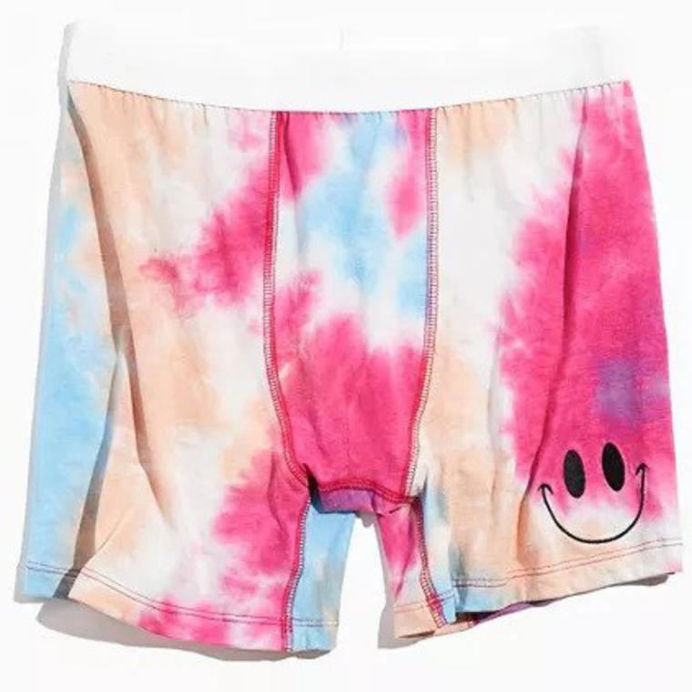 Tie-Dye Happy Face Boxer Brief - Urban Outfitters