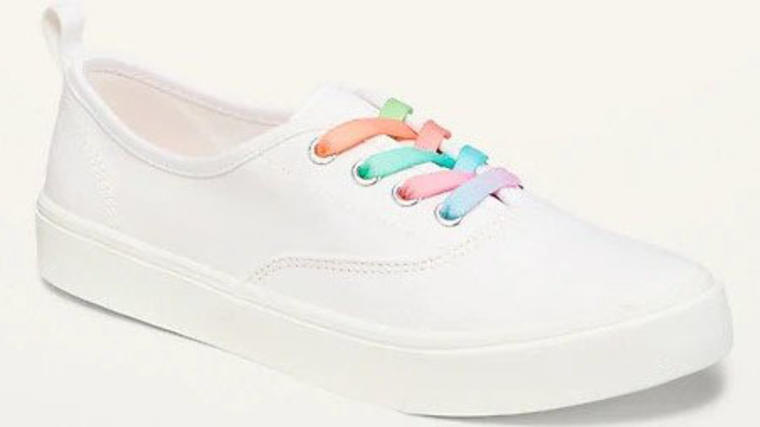 Twill Lace-Up Sneakers for Girls - Old NAvy