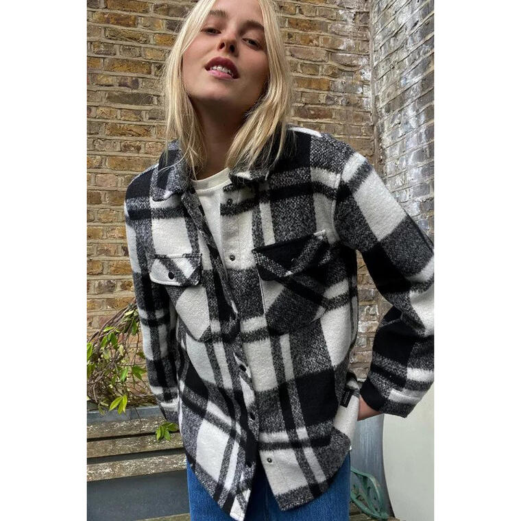 UO Plaid Shirt Jacket - Urban Outfitters
