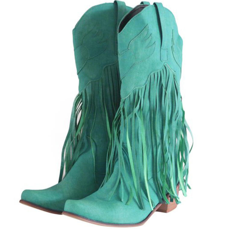 Women'S Western Ankle Cowboy Boots With Tassel - Walmart