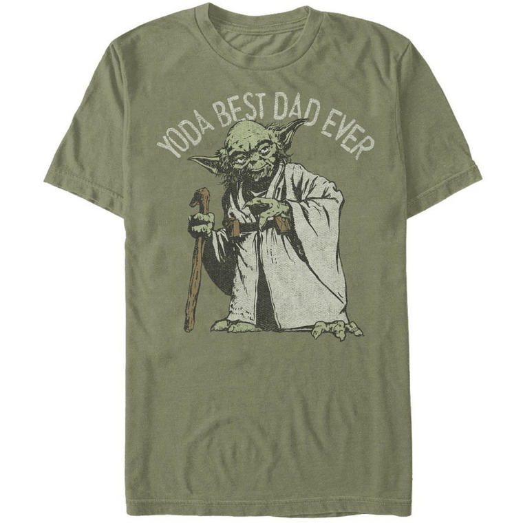 Yoda Best Dad Ever T-Shirt Military Green - Walmart