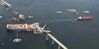 Imágenes de un buque cruzando canal reabierto en Baltimore