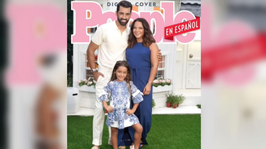 Adamari López, Alaïa y Toni Costa en la portada de 'People en Español'
