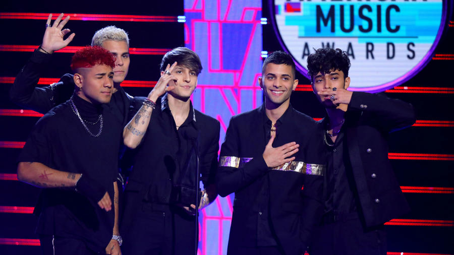 2019 Latin AMAs: CNCO Admits They Still Get Nervous to Perform