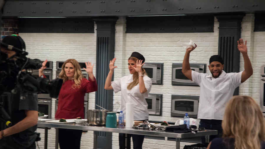 Judith Grace, Sissi Fleitas y Henry Santos en Top Chef Estrellas