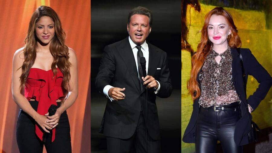 Shakira, Luis Miguel y Lindsay Lohan