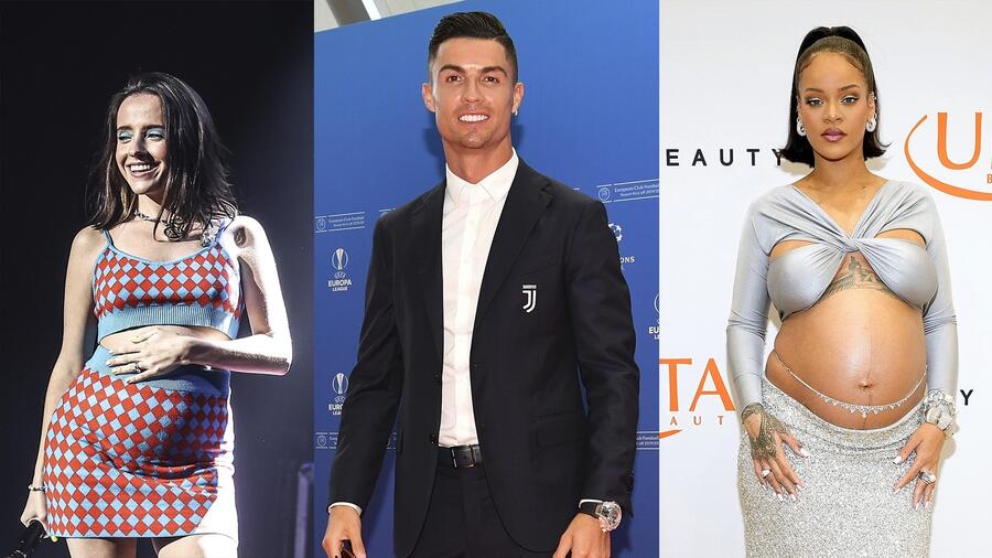 Evaluna, Cristiano Ronaldo, Rihanna y más celebridades que tuvieron bebés la primavera de 2022.