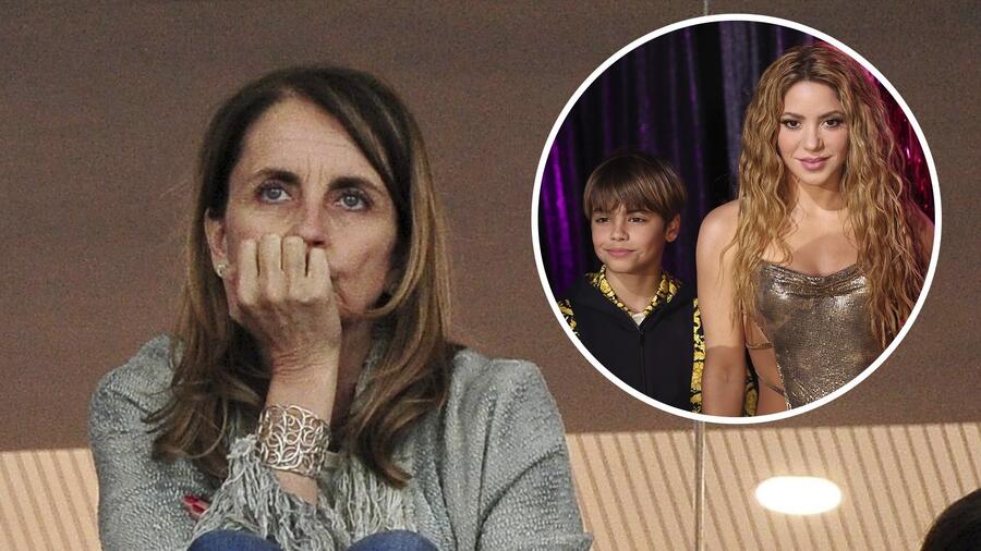 Montserrat Bernabéu, madre de Gerard Piqué, Shakira con su hijo mayor en alfombra roja.